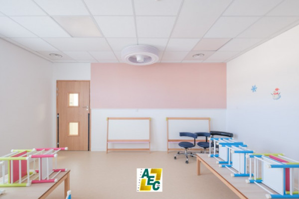 Nouveau pôle social « La Ruche » à Sens : peintures, sols et carrelages réalisés par AEC