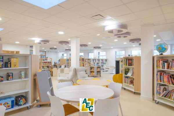 Nouveau pôle social « La Ruche » à Sens : peintures, sols et carrelages réalisés par AEC