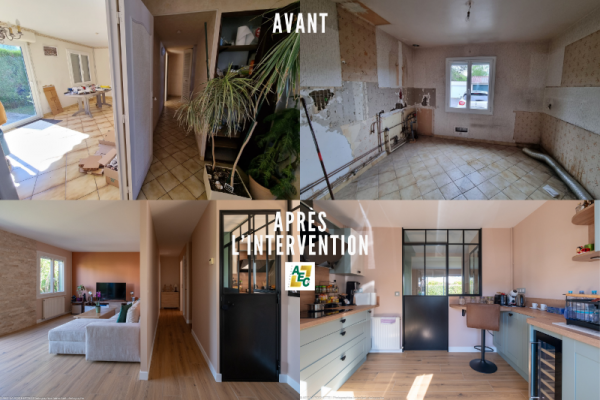 Travaux de rénovation intérieure dans une maison individuelle à Cesson (77)