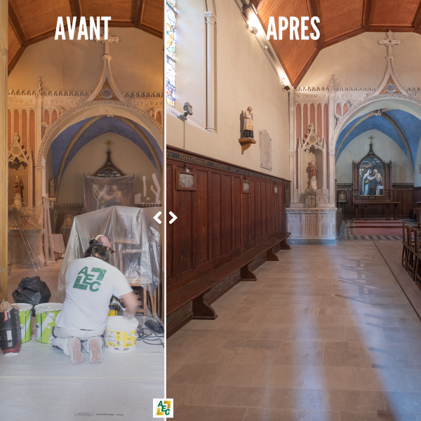 Rénovation intérieure de l’église de La Rochette (77)