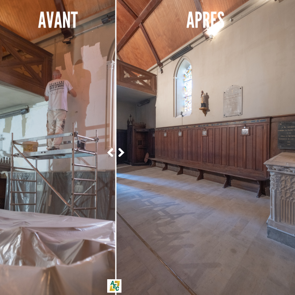 Rénovation intérieure de l’église de La Rochette (77)